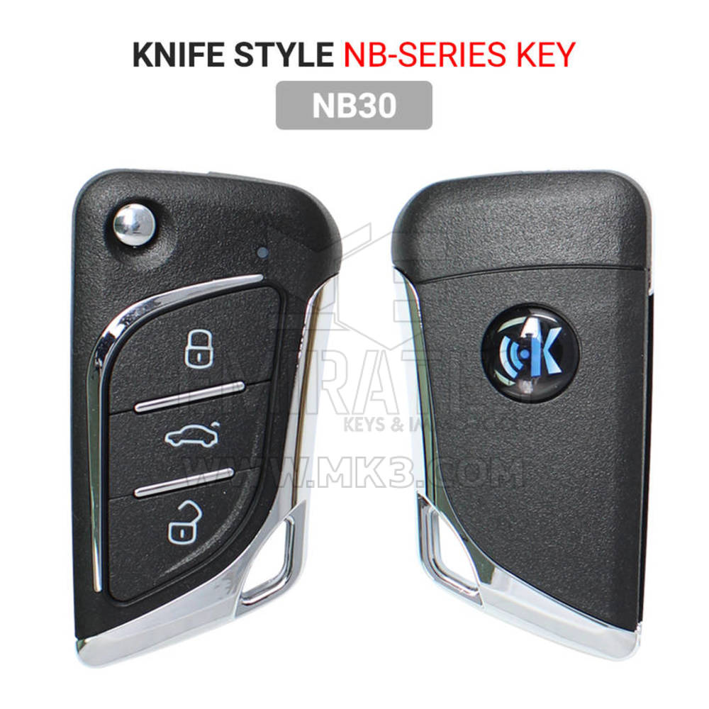 KeyDiy KD Universale Flip  Chiave a distanza  3 pulsanti tipo NB30 Funziona con KeyDiy KD-X2 Remote Maker è Cloner | emirates keys