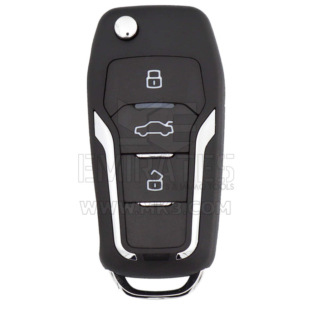 KeyDiy KD Универсальный выкидной  ключ с 3 кнопками Ford Type NB12-3