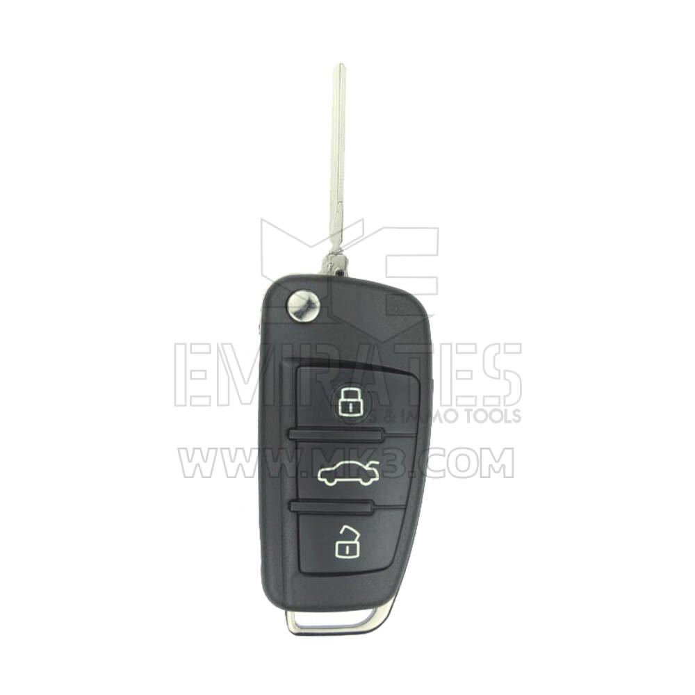 New Aftermarket Audi A3 Flip Remote Key Proximity Type 3 Buttons 433MHz Compatible Part Number: DE8V0837220 MQB Transponder | Emirates Keys   