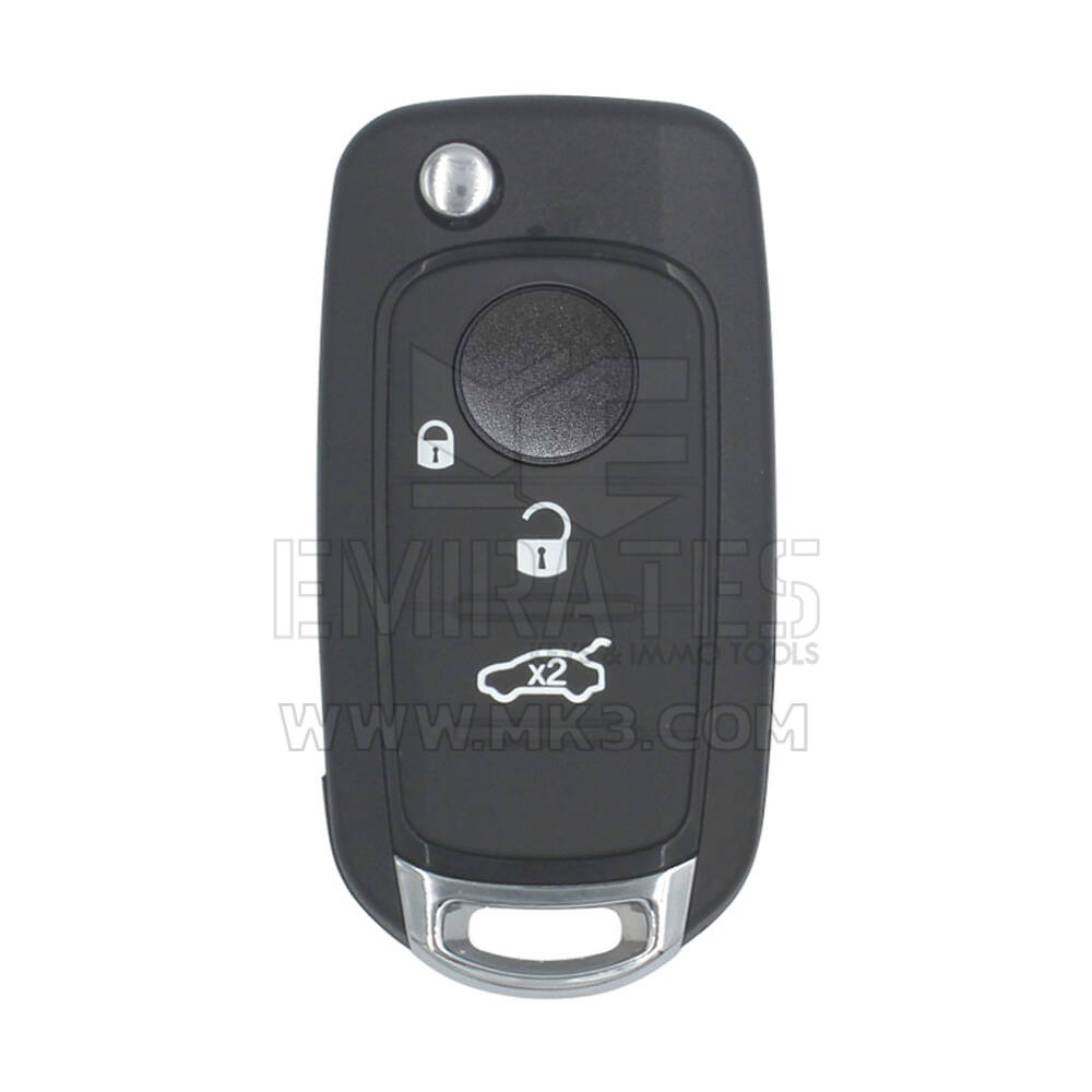 Fiat EGEA Flip Remote Key 3 Buttons 433MHz Megamos AES Transponder