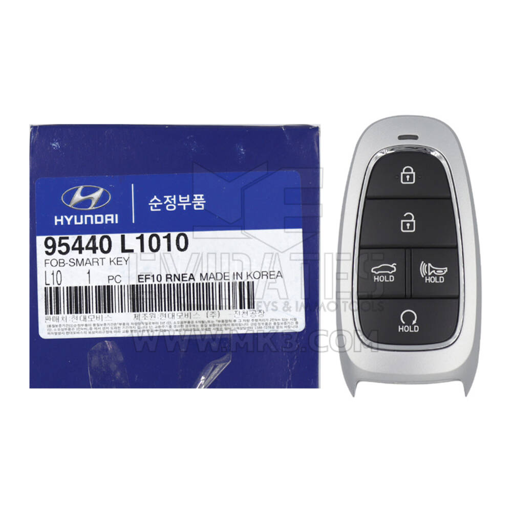 NEW Hyundai Sonata 2019-2020 Genuine/OEM Smart Remote Key 5 Buttons 433MHz 95440-L1010 95440L1010, FCCID: T08-F08-4F27 | Emirates Keys
