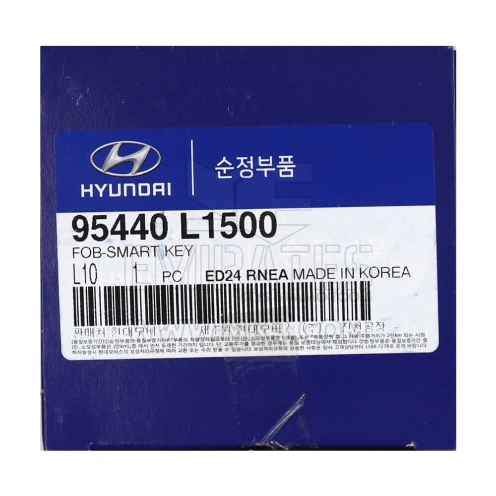 Nouvelle clé à distance intelligente Hyundai Sonata 2020 authentique/OEM 7 boutons Type de démarrage automatique 433 MHz 95440-L1500 95440L1500, FCCID : TQ8-F08-4F28 | Clés Emirates