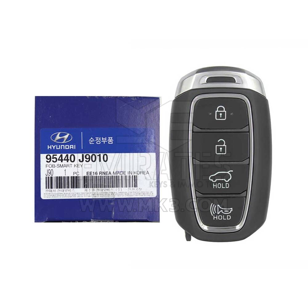 NOVO Hyundai Kona 2018-2020 Genuine/OEM Smart Remote Key 4 Buttons 433MHz 95440-J9010 95440J9010, FCCID: TQ8-FOB-4F18 | Chaves dos Emirados
