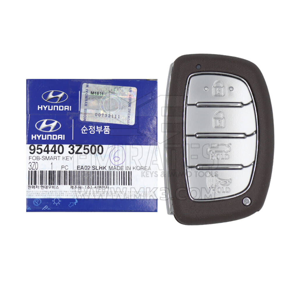 Marca NUEVA Hyundai i40 2019 Genuine/OEM Smart Remote Key 4 Botones 433MHz 95440-3Z500 954403Z500 | Claves de los Emiratos