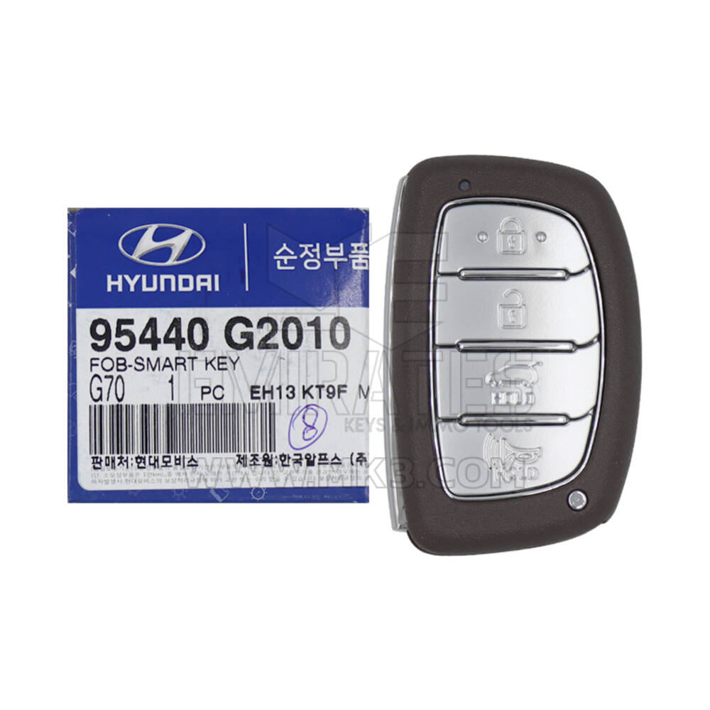 Nouvelle clé à distance intelligente Hyundai Ioniq 2019 authentique/OEM 4 boutons 433 MHz 95440-G2010 95440G2010, FCCID : TQ8-FOB-4F11 | Clés Emirates
