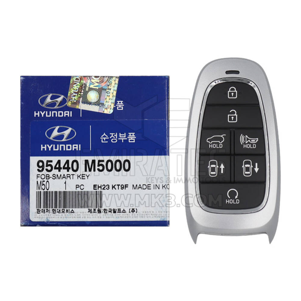 NEW Hyundai Nexo 2019-2020 Genuine/OEM Smart Remote Key 7 Buttons 433MHz 95440-M5000 95440M5000, FCCID:TQ8-FOB-4F20 | Emirates Keys