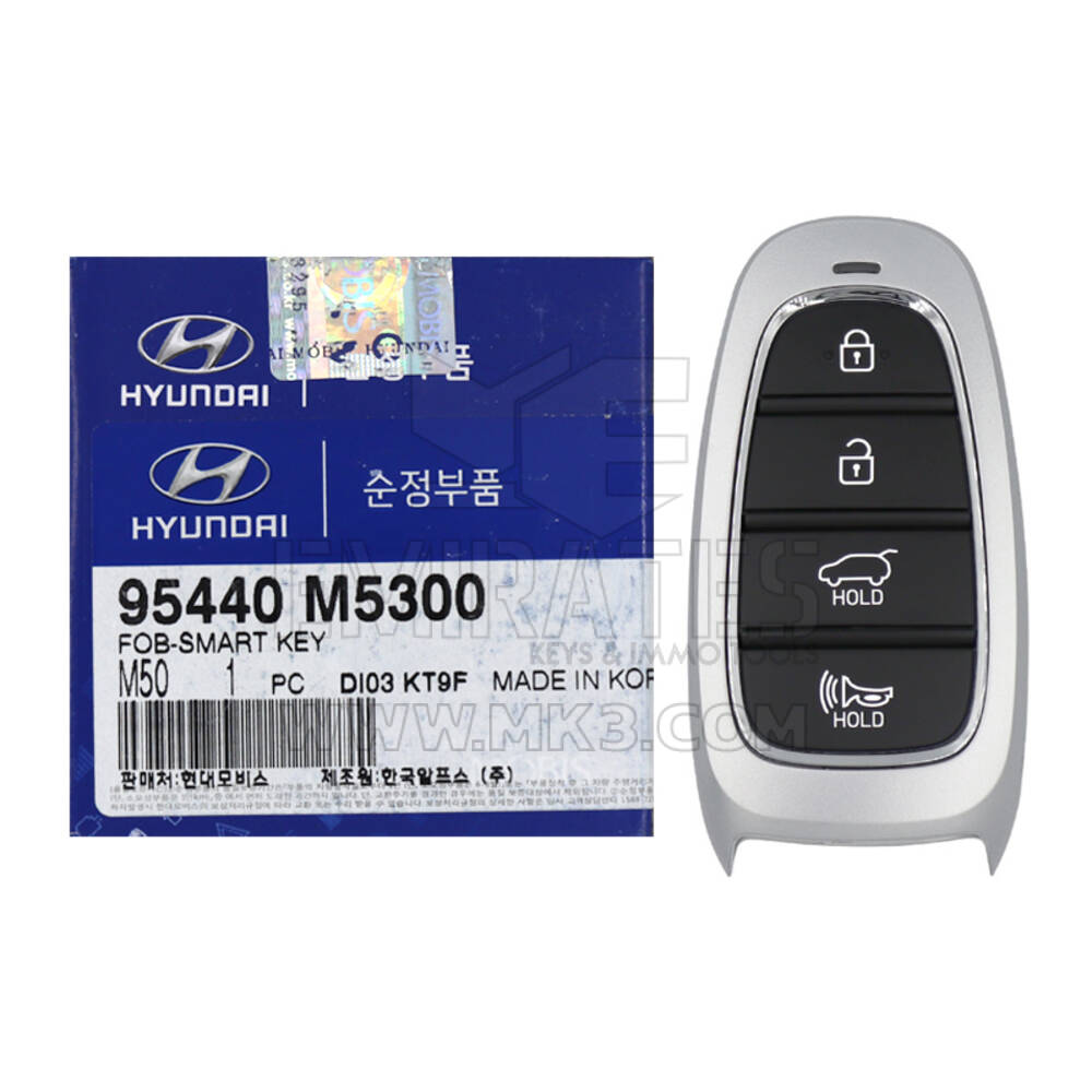 Brand New Hyundai Nexo 2020 Genuine/OEM Smart Remote Key 4 Buttons 433MHz 95440-M5300 95440M5300, FCCID: TQ8-FOB-4F20 | Emirates Keys