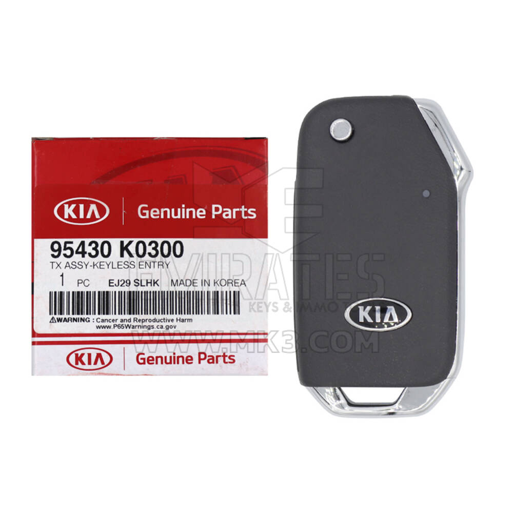 NEW KIA Soul 2020 Genuine/OEM Flip Remote Key 3 Buttons 433MHz 95430-K0300 95430K0300 / FCCID: SVI-SKRGE03 | Emirates Keys