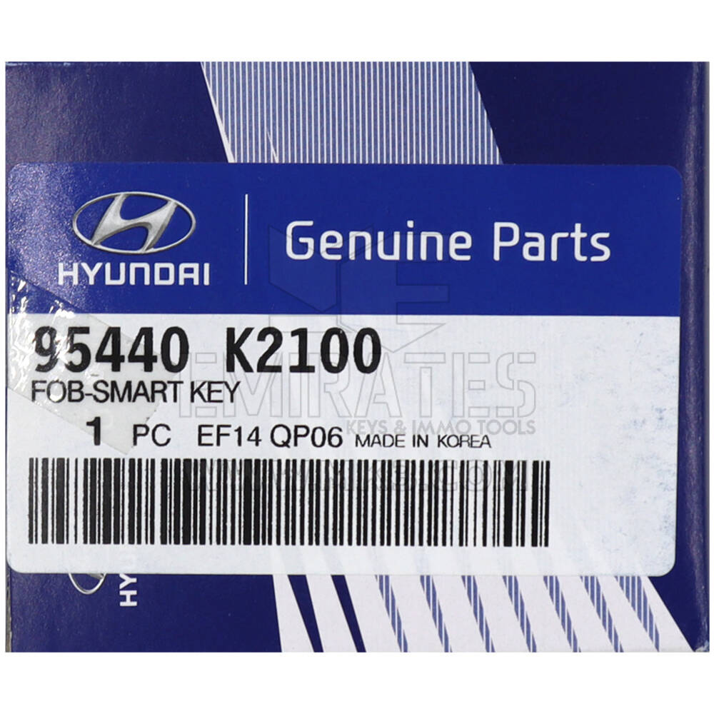 Hyundai Venue 2020 أصلي / OEM Smart Remote Key 3 أزرار 433 ميجا هرتز 95440-K2100 95440K2100 ، FCCID: SY5QXFGE03 | الإمارات للمفاتيح