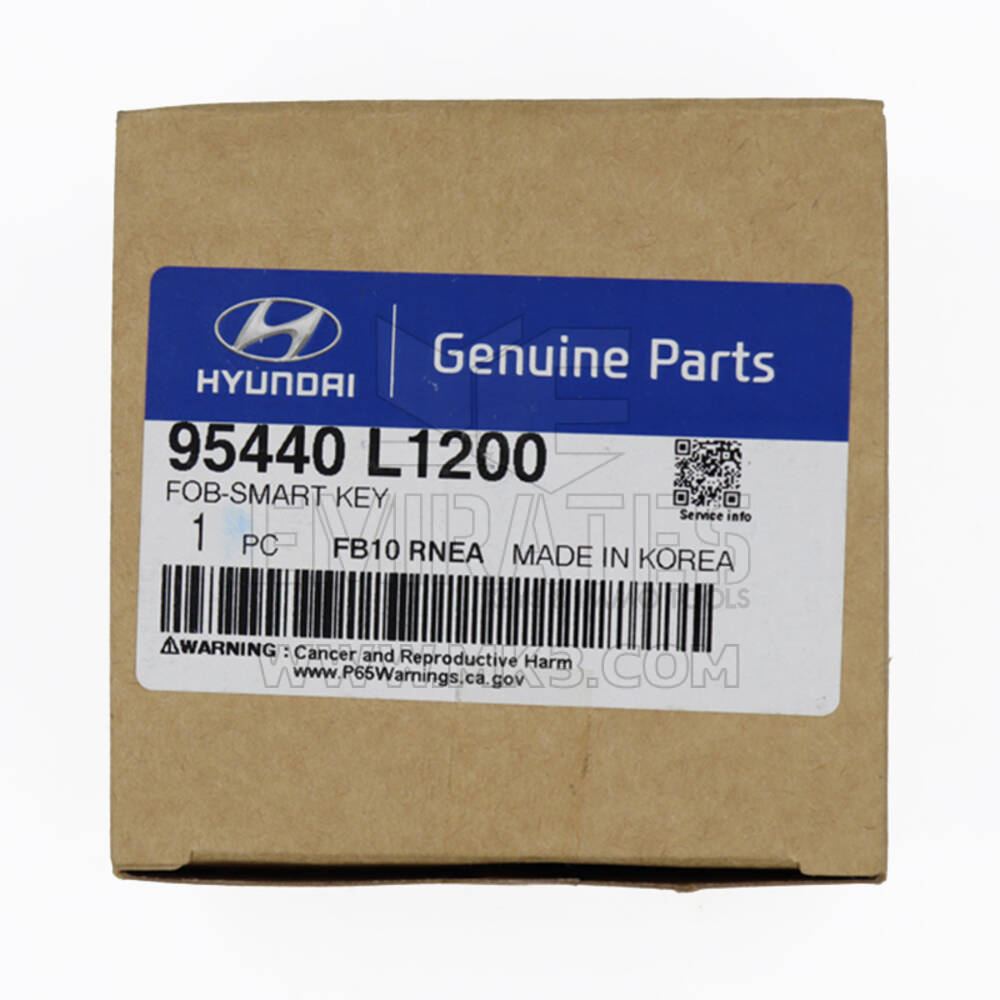 NEW Hyundai Sonata 2020 Genuine/OEM Smart Key 3 Buttons 433MHz Manufacturer Part Number: 95440-L1200 / 95440L1200, FCCID: FOB-4F25 OEM Box | Emirates Keys