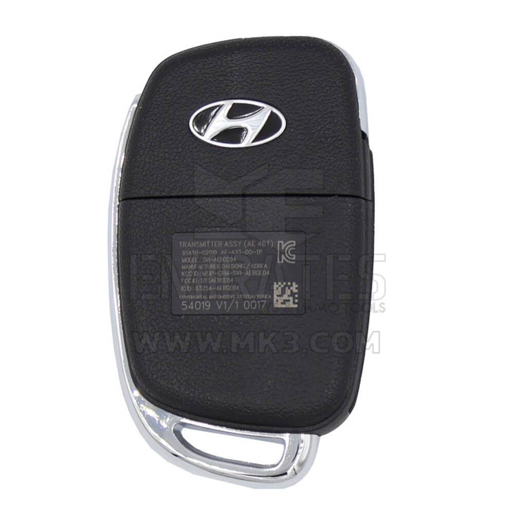Hyundai Ioniq 2019 Véritable télécommande à rabat 433 MHz 95430-G2010 | MK3