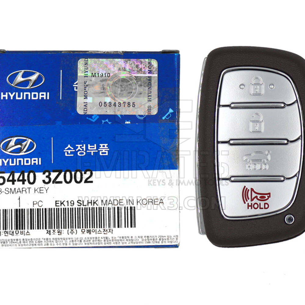 NOVO Hyundai I40 2014 Genuine/OEM Smart Remote Key 4 Buttons 433MHz 95440-3Z002 954403Z002 | Chaves dos Emirados