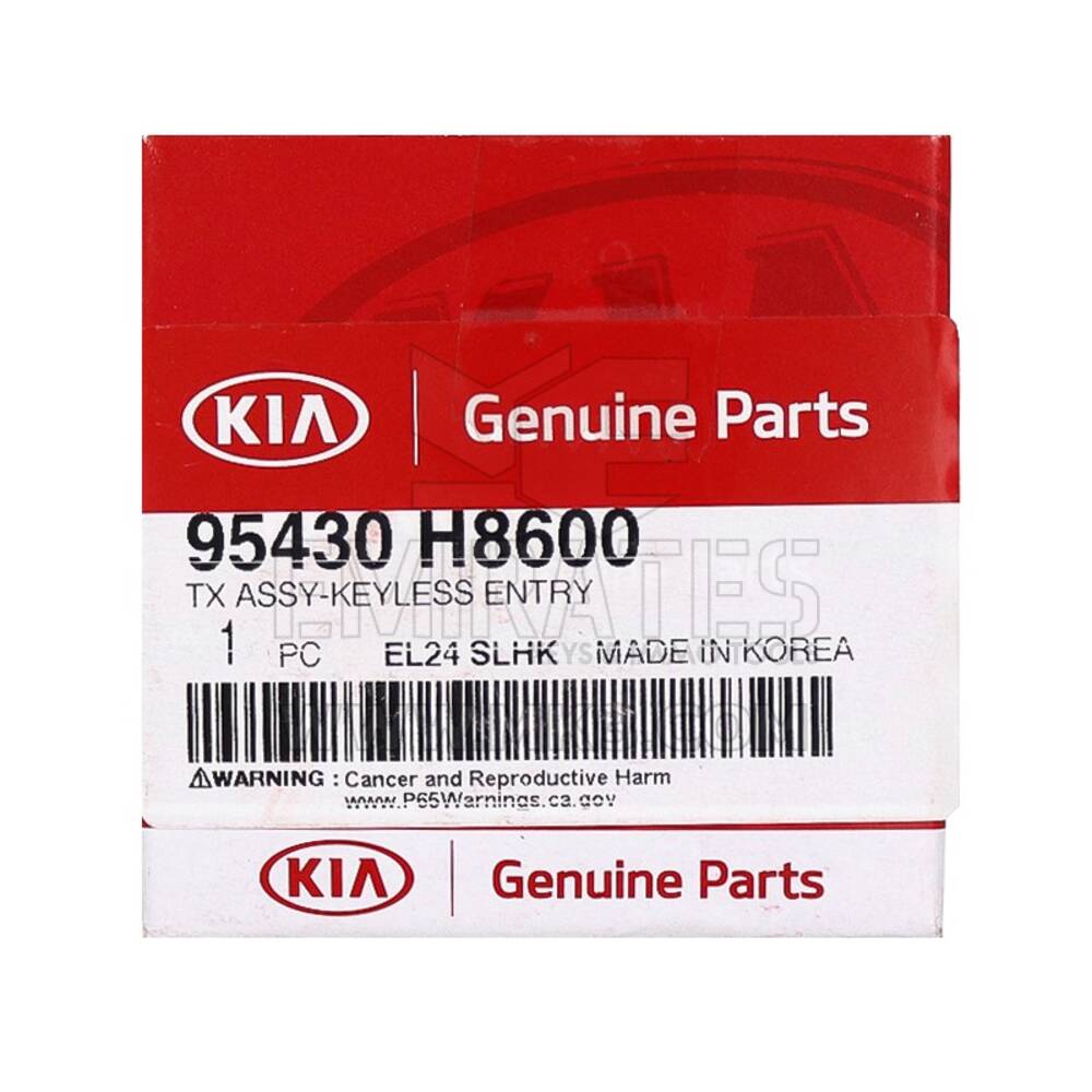 NEW KIA Rio 2020 اصلي / OEM Flip Remote Key 3 أزرار 433MHz DST 4D 60 Transponder 95430-H8600 95430H8600 / FCCID: SYEC3TX1611 | الإمارات للمفاتيح