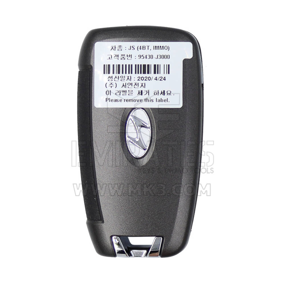 Hyundai Veloster 2019 Flip Remote Key 433MHz 95430-J3000 | MK3