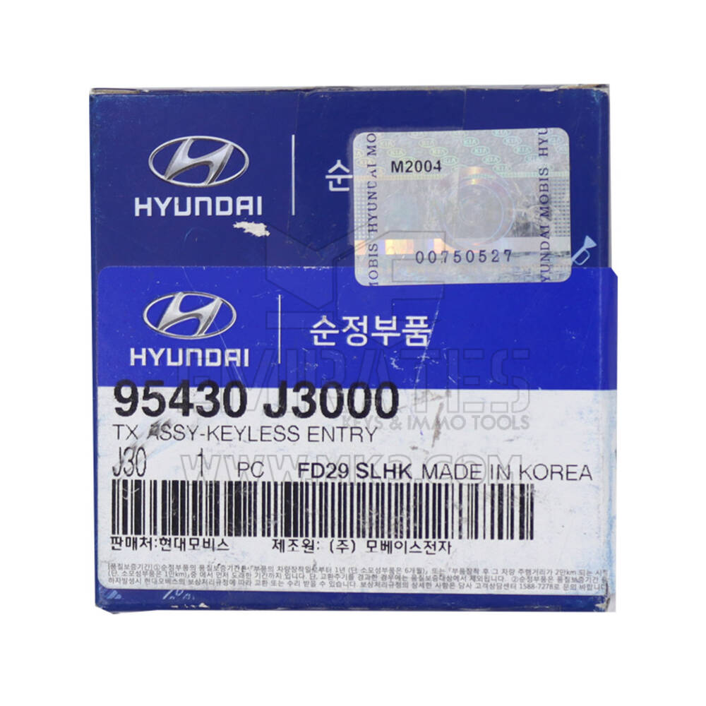 NUEVO Hyundai Veloster 2019-2020 Genuine/OEM Flip Remote Key 4 Botones 433MHz 95430-J3000 95430J3000 / FCCID: SY5IGRGE04 | Claves de los Emiratos