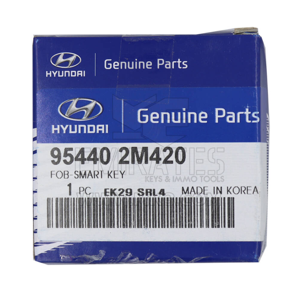 НОВЫЙ Hyundai Genesis 2013–2016 гг., оригинальный/OEM смарт-ключ, 4 кнопки, 433 МГц, номер детали производителя: 95440-2M420 / 954402M420 FCCID: SY5RBFNA433 | Ключи Эмирейтс