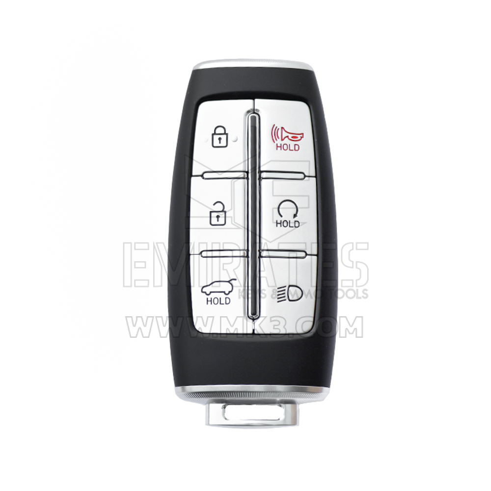 New Genesis 2021 Genuine / OEM Smart Remote Key 433MHz 5+1 Buttons Frequency, OEM Part Number: 95440-T6100 95440T6100 / FCCID: TQ8-FOB-4F35