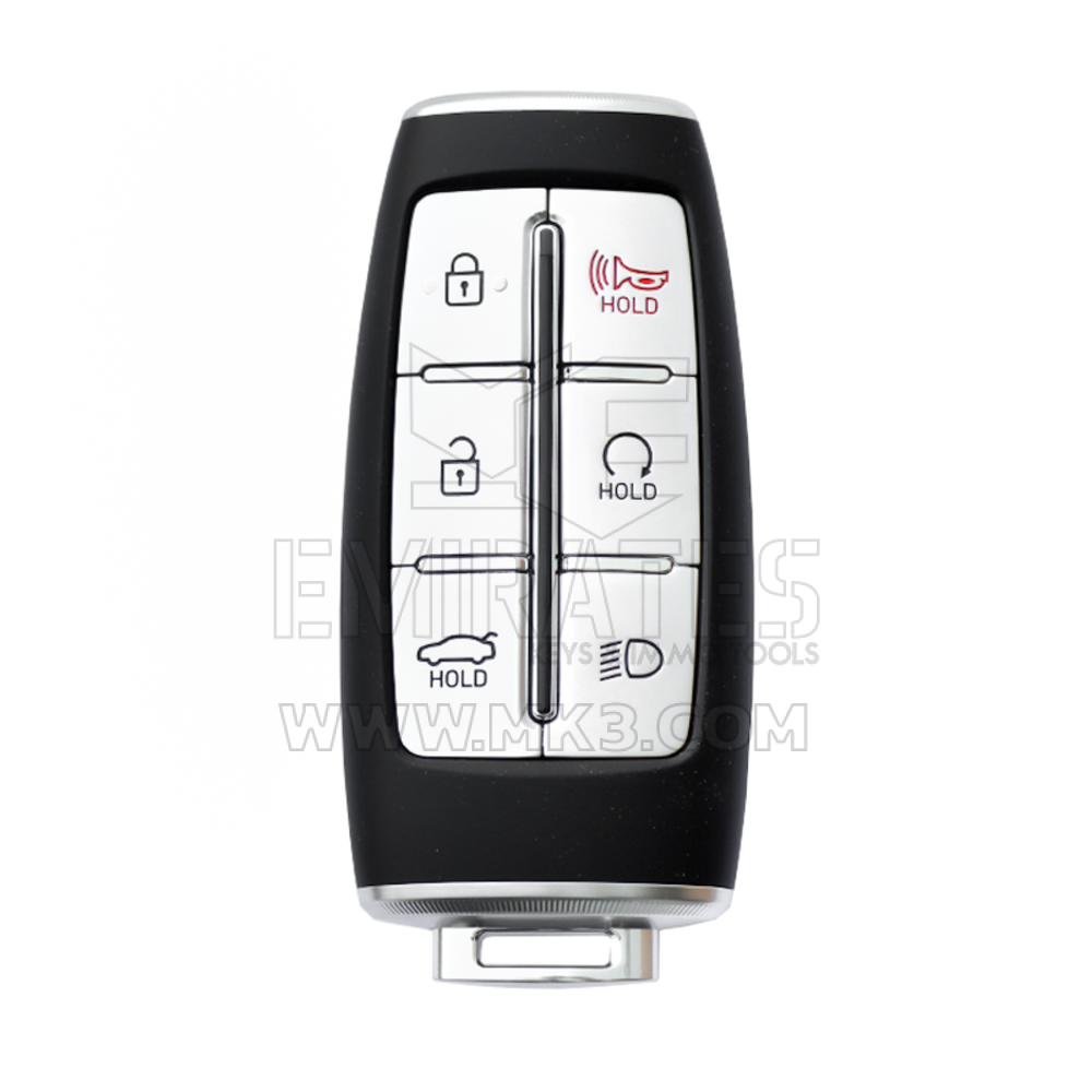 Novo HYUNDAI Genesis G80 2021-2023 Controle remoto original OEM, 5+1 botões, 433 MHz Número de peça OEM: 95440-T1000, 95440T1000, FCCID: TQ8-FOB-4F35 | Chaves Emirates