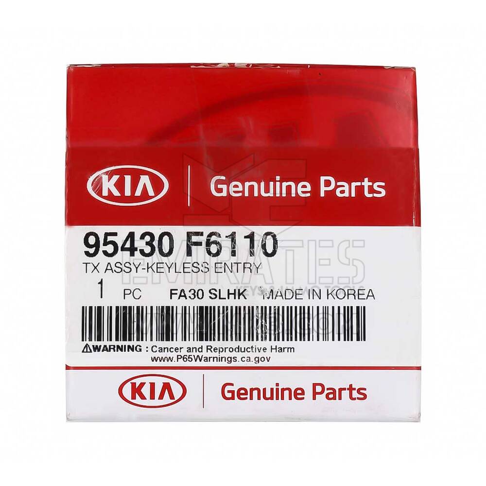 New KIA Cadenza 2020 Genuine/OEM Flip Remote Key 3 Buttons 433MHz Manufacturer Part Number: 95430-F6110 | Emirates Keys