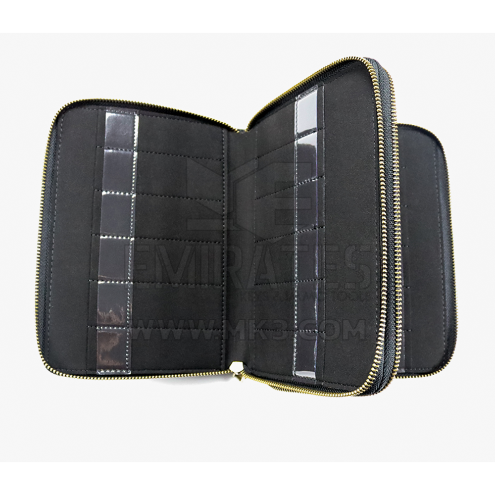 Portafoglio in pelle originale Lishi per strumenti Lishi Adatto a 24 pezzi (solo portafoglio) Realizzato in pelle sintetica di alta qualità | Chiavi degli Emirati