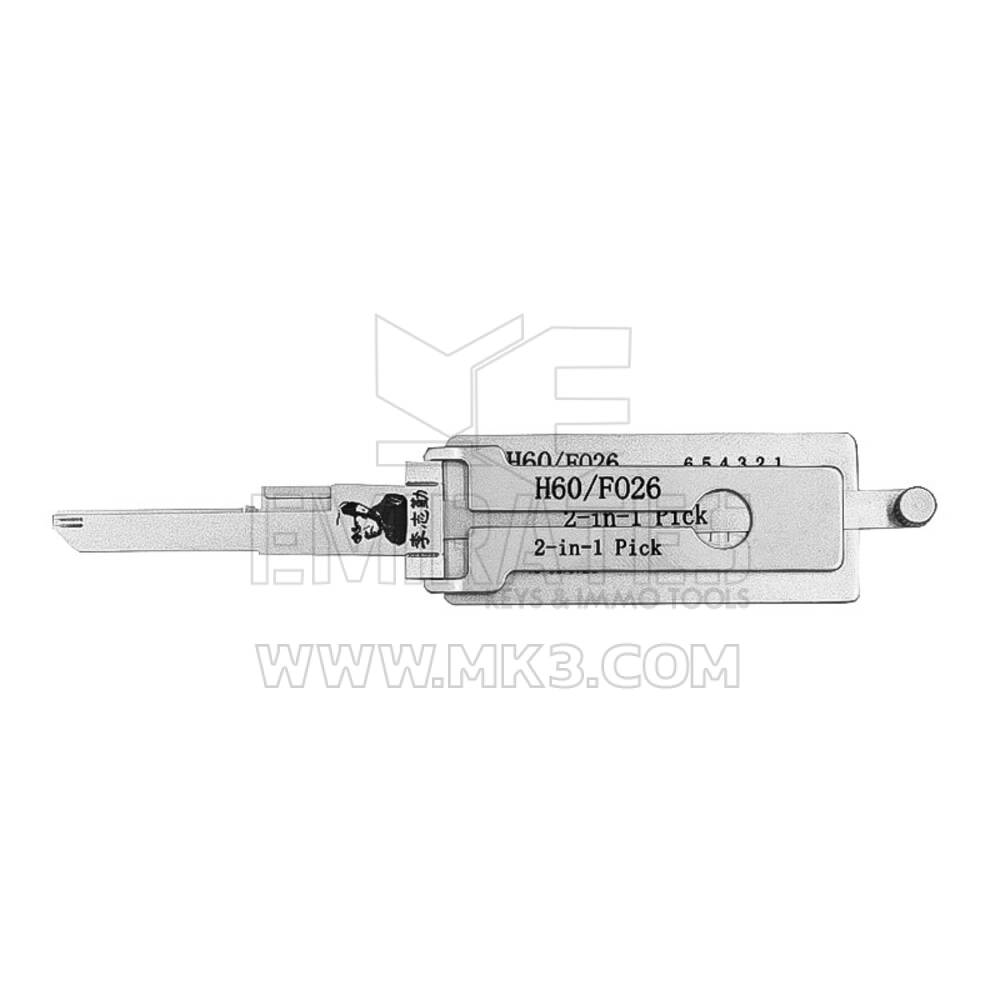 Ferramenta decodificadora de seleção Lishi 2 em 1 original FO26 / H60-AG