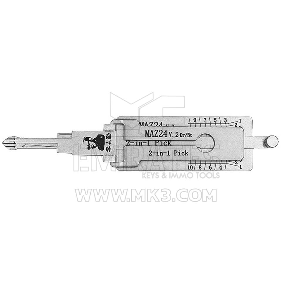 Herramienta decodificadora de selección 2 en 1 original Lishi MAZ24 V2-AG