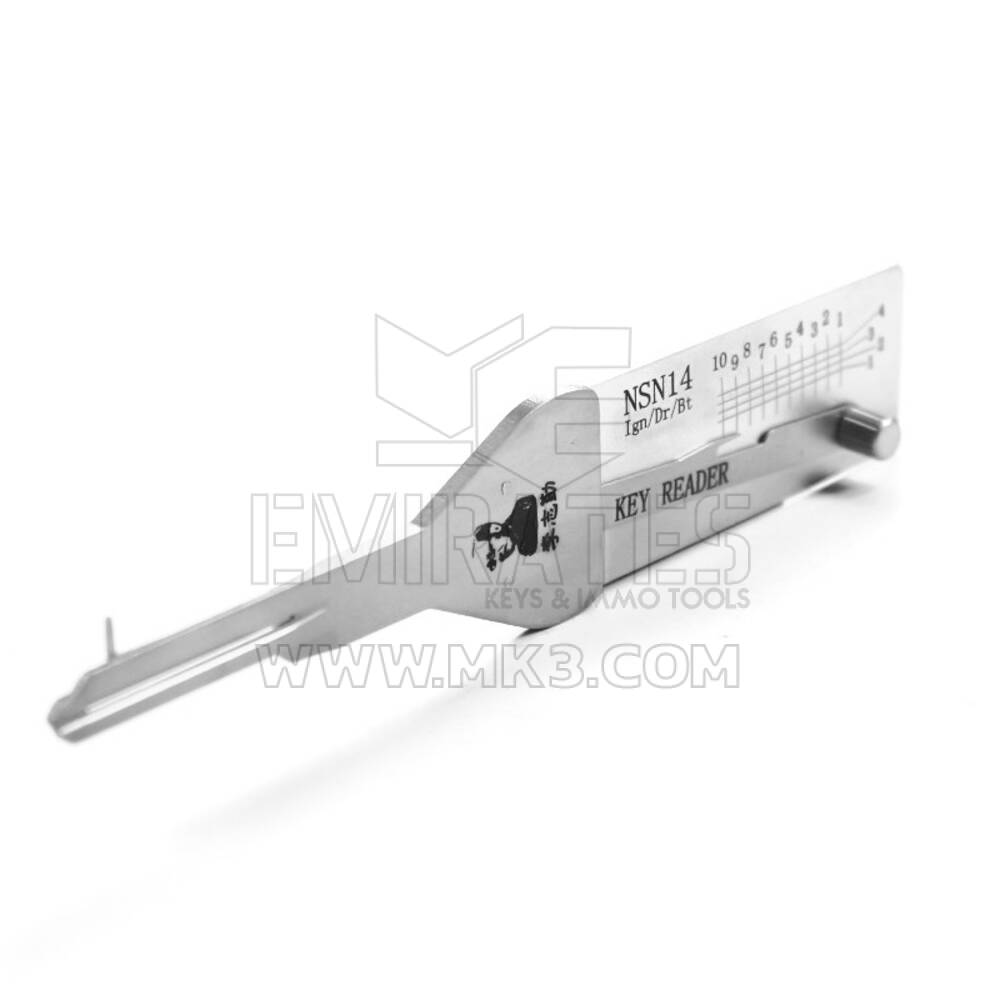 Ferramenta de leitura de decodificador original Lishi Pick NSN14-AG | MK3