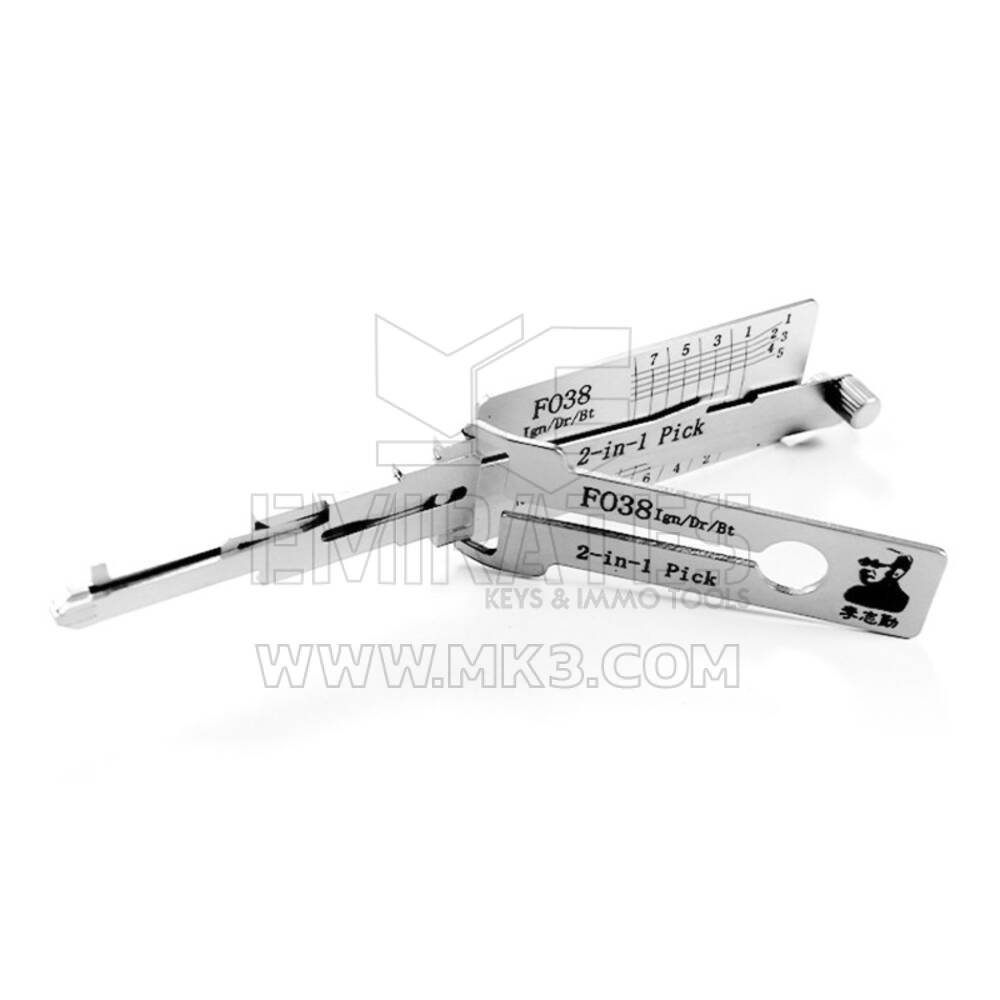 Original Lishi 2-in-1 Pick Decoder Tool FO38+AG Ford 8-Cut | MK3