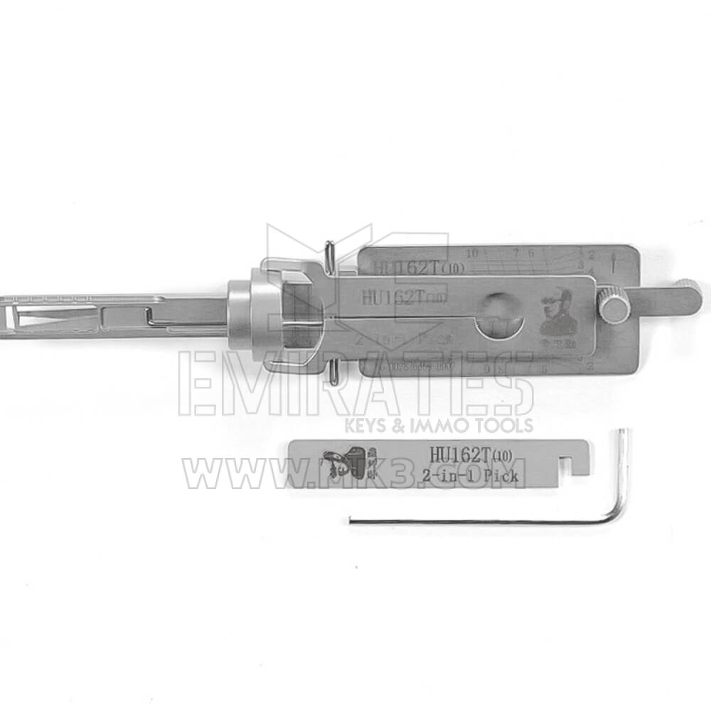 originale Lishi2-in-1decodificatore plettro TOOLHU162-SC10-V3-AG 