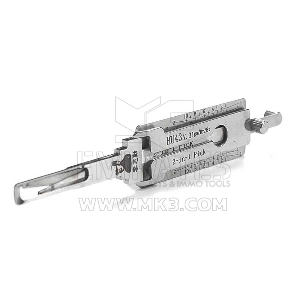 Original Lishi 2-in-1 Pick Decoder Tool HU43+ Ignition Type | MK3