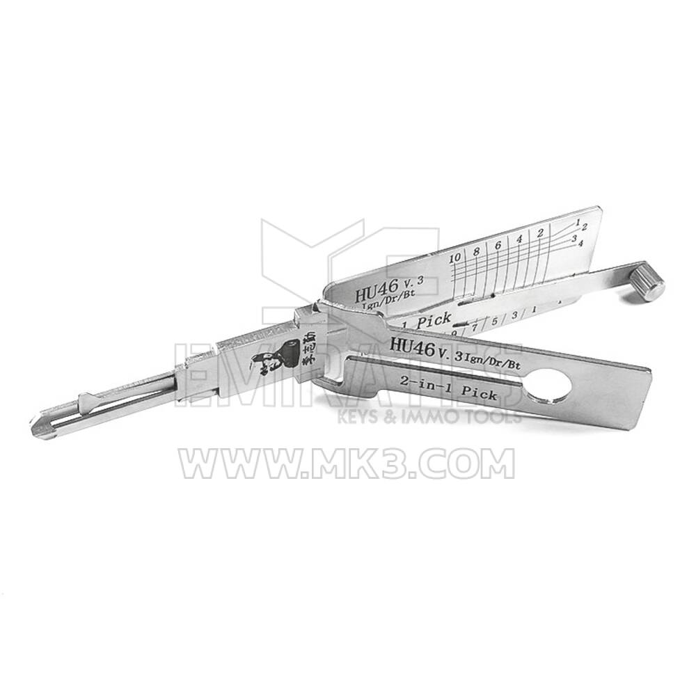 Outil de décodeur d'origine Lishi 2-en-1 Pick HU46+ Type OPEL | MK3