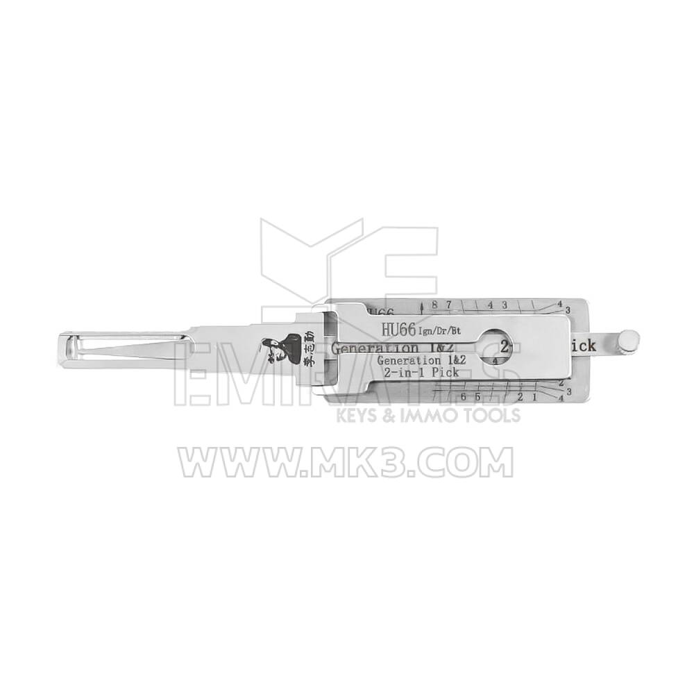 Ferramenta de decodificação original Lishi 2 em 1 HU66 + SL-AG