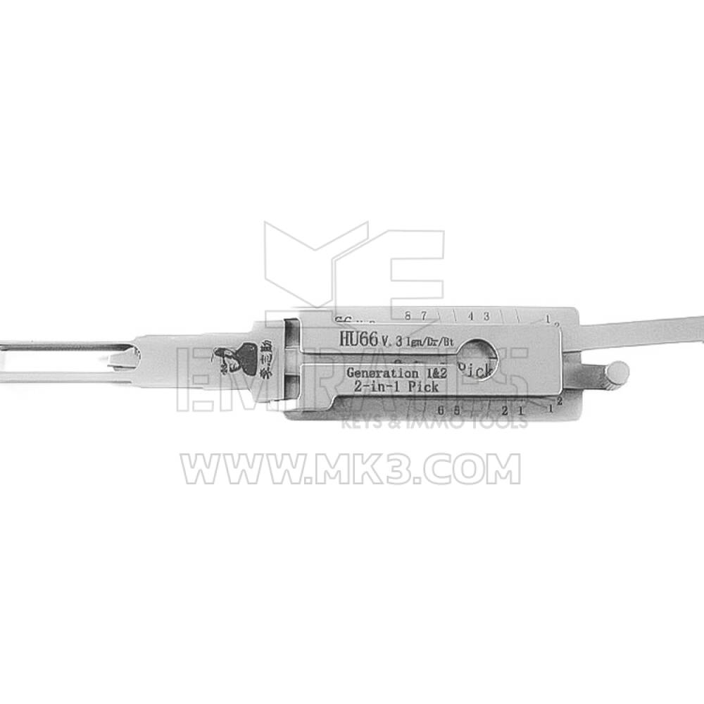 أداة فك التشفير الأصلية Lishi 2-in-1 HU66 + TWIN-AG