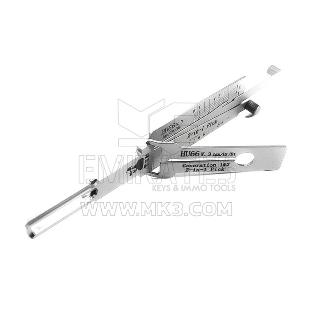 Ferramenta de decodificação original Lishi 2 em 1 HU66 + TWIN-AG | MK3