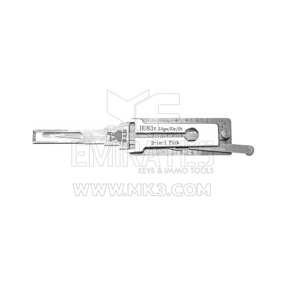 Оригинальный инструмент Lishi 2-in-1 Pick Decoder Tool HU83-AG PEOGEOT