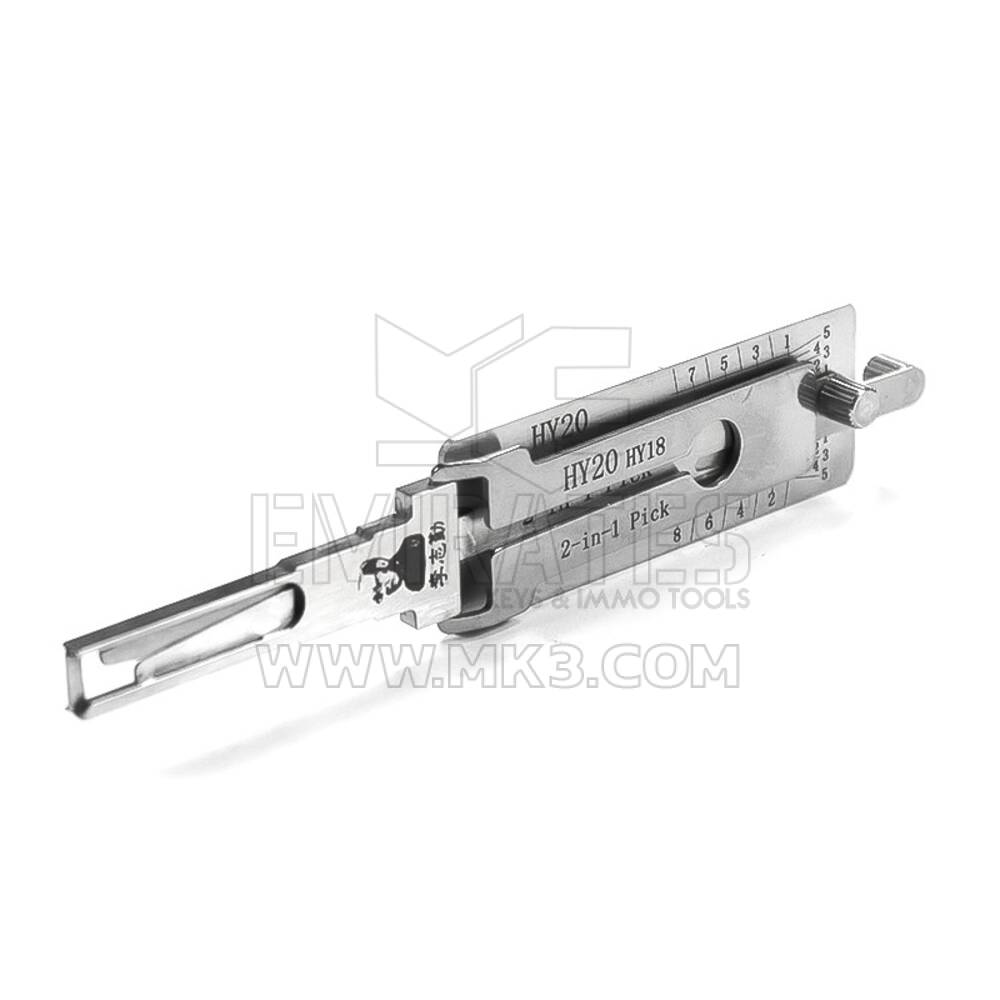 Herramienta decodificadora de púas 2 en 1 original Lishi HY20 | MK3