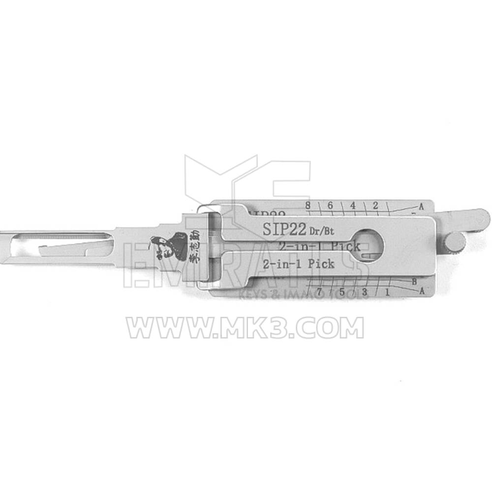 Оригинальный инструмент декодера выбора 2-в-1 Lishi SIP22-TL-AG