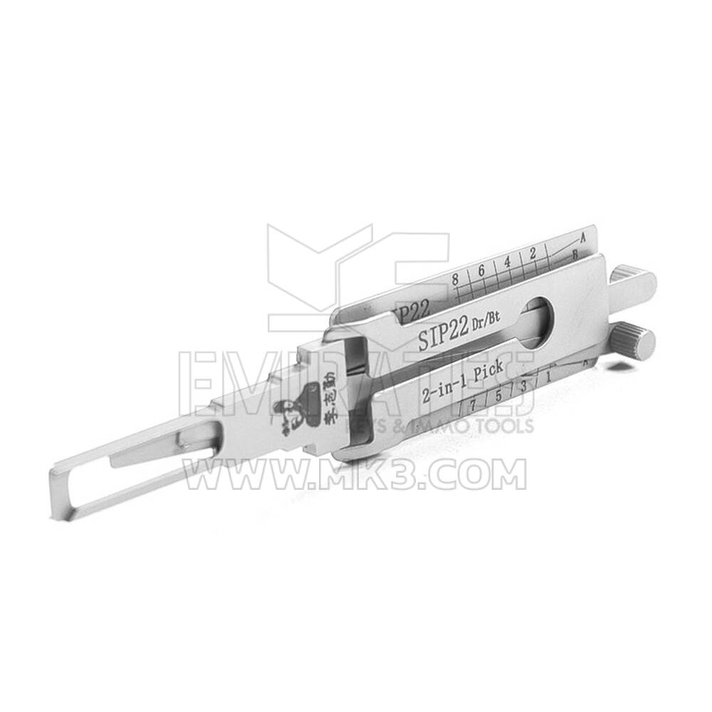 Strumento decodificatore plettro originale Lishi 2-in-1 SIP22-TL-AG | MK3