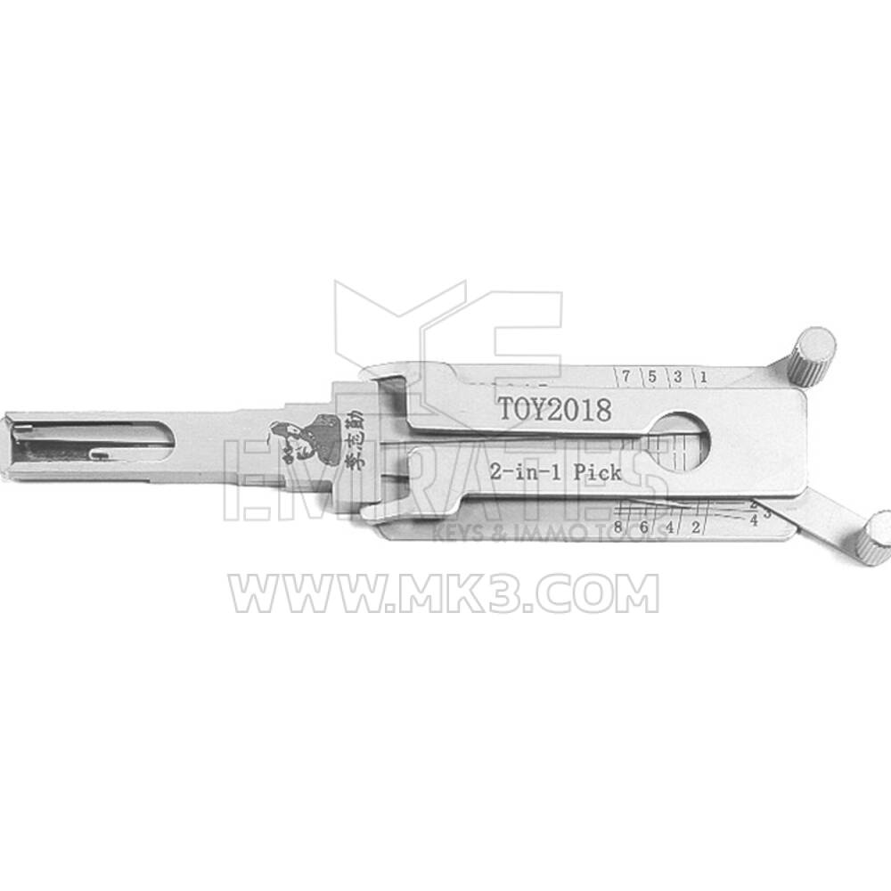 Outil de décodeur de prise d'origine Lishi 2-en-1 TOY2018-AG