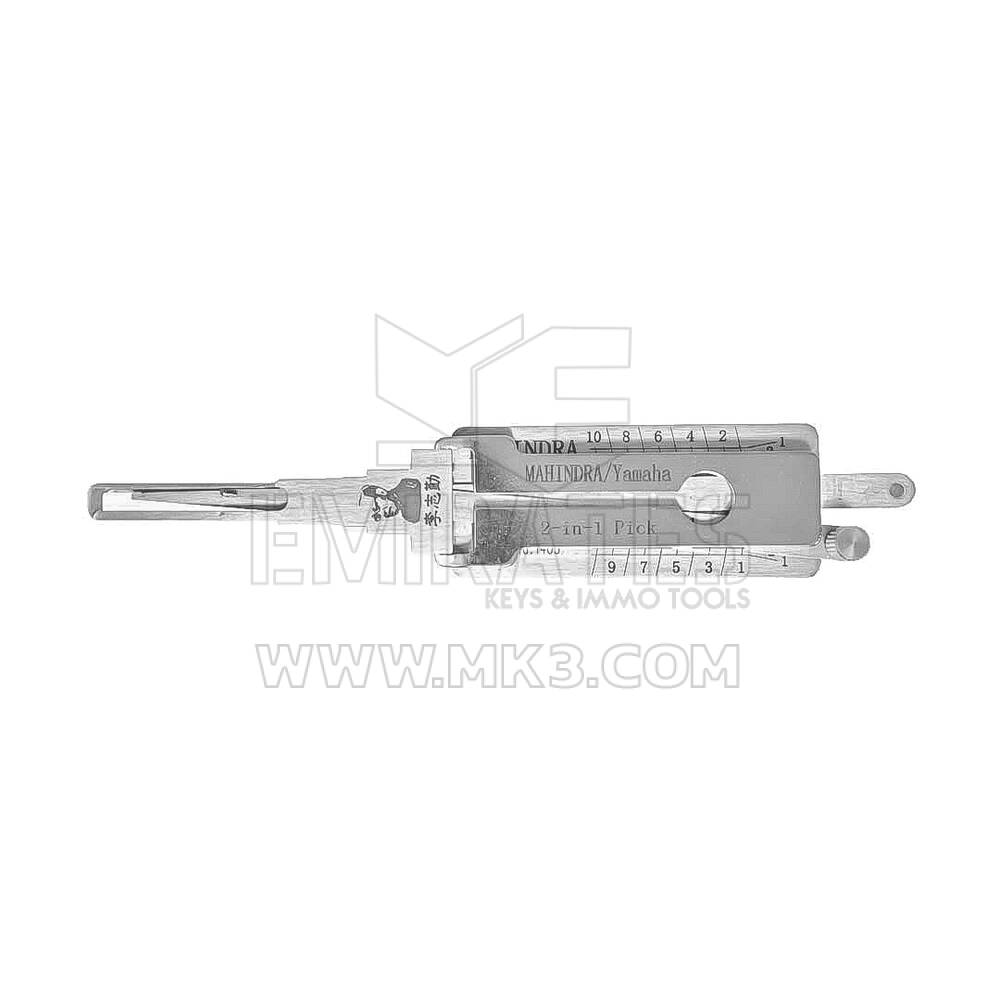 Ferramenta decodificadora de seleção Lishi 2 em 1 original para MAHINDRA LASER KEY WAY