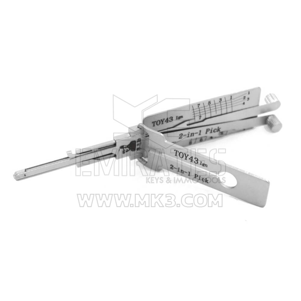 originale Lishi 2in1tool decodificatore Pick TOY43+AG 8 tagli|MK3