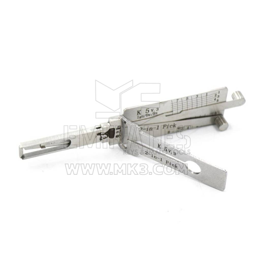 Herramienta decodificadora 2 en 1 original Lishi K5-AG | MK3