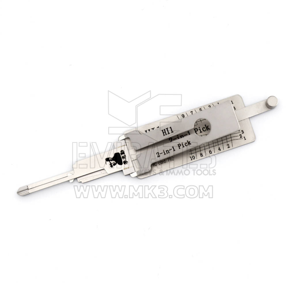 Herramienta decodificadora de selección original Lishi 2 en 1 HI1 + IGN-AG | mk3