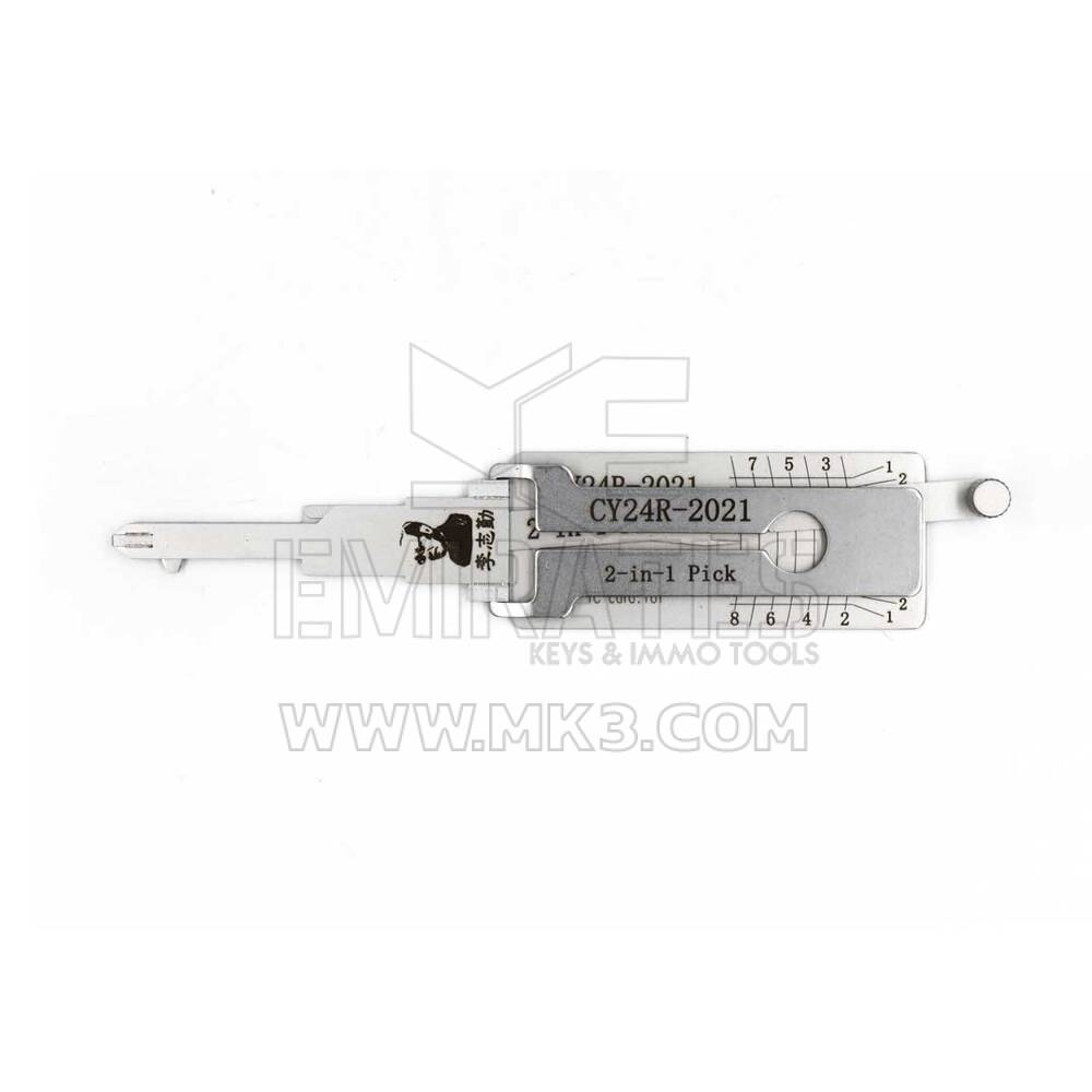 الأصلي Lishi CY24R-AG 2021+ جيب جراند شيروكي 2 في 1 بيك آند فك عكس المضادة للوهج