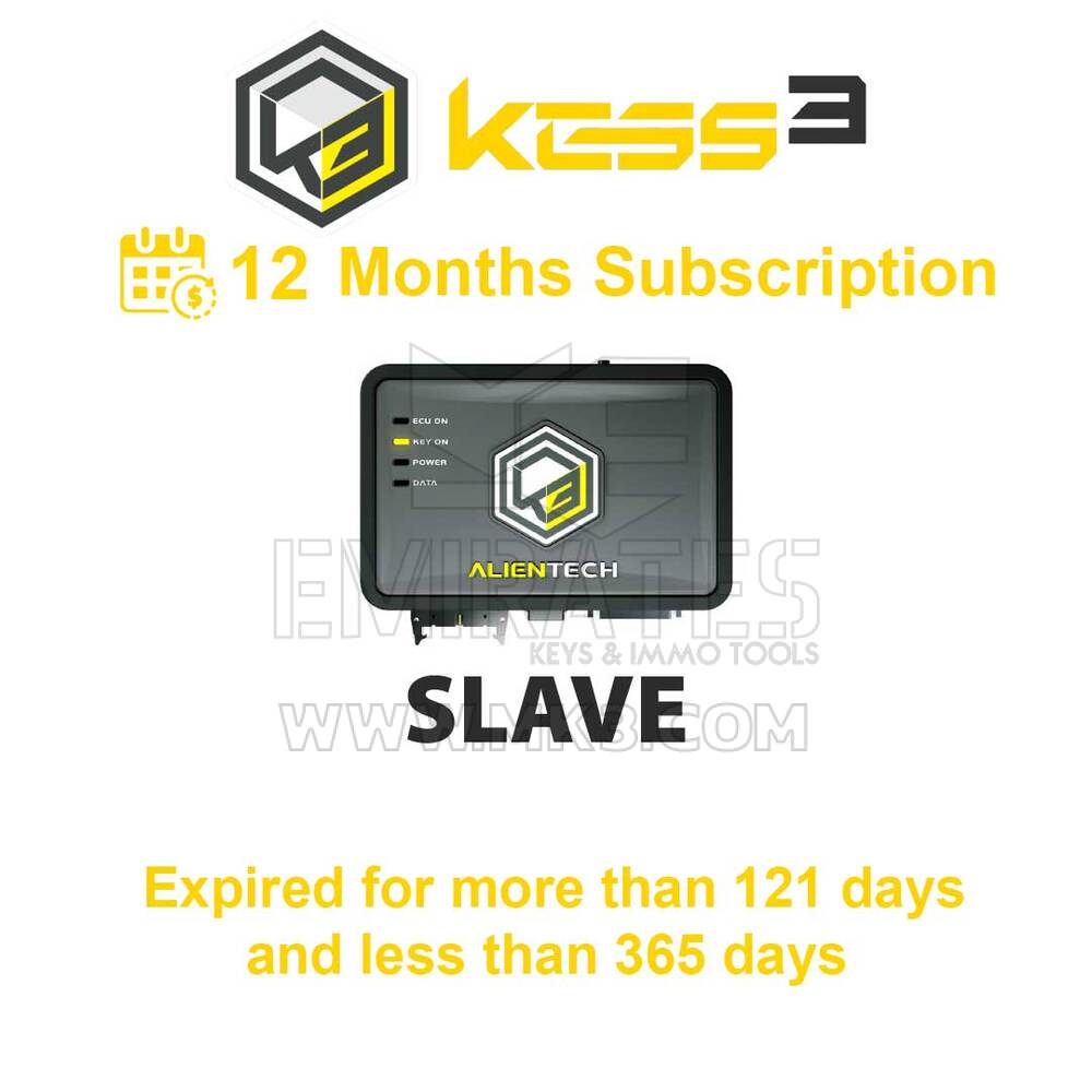 Alientech KESS3 Esclavo - KESS3SS001 KESS3SAF02 Suscripción de 12 meses