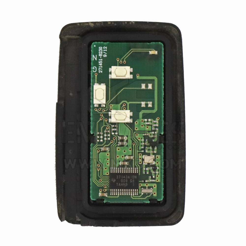 Usado Toyota Smart Key 3 botones Slider Door 312MHz Black Cover PCB Número de pieza del fabricante: 271451-6230 | Claves de los Emiratos