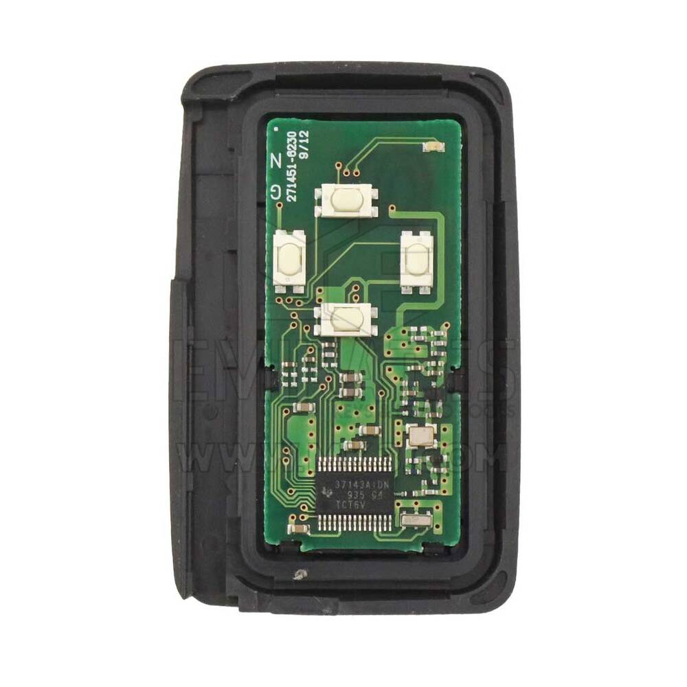 Usato Toyota Smart Key 4 pulsanti Slider Door 312 MHz Silver Cover PCB Codice produttore: 271451-6230 | Chiavi degli Emirati