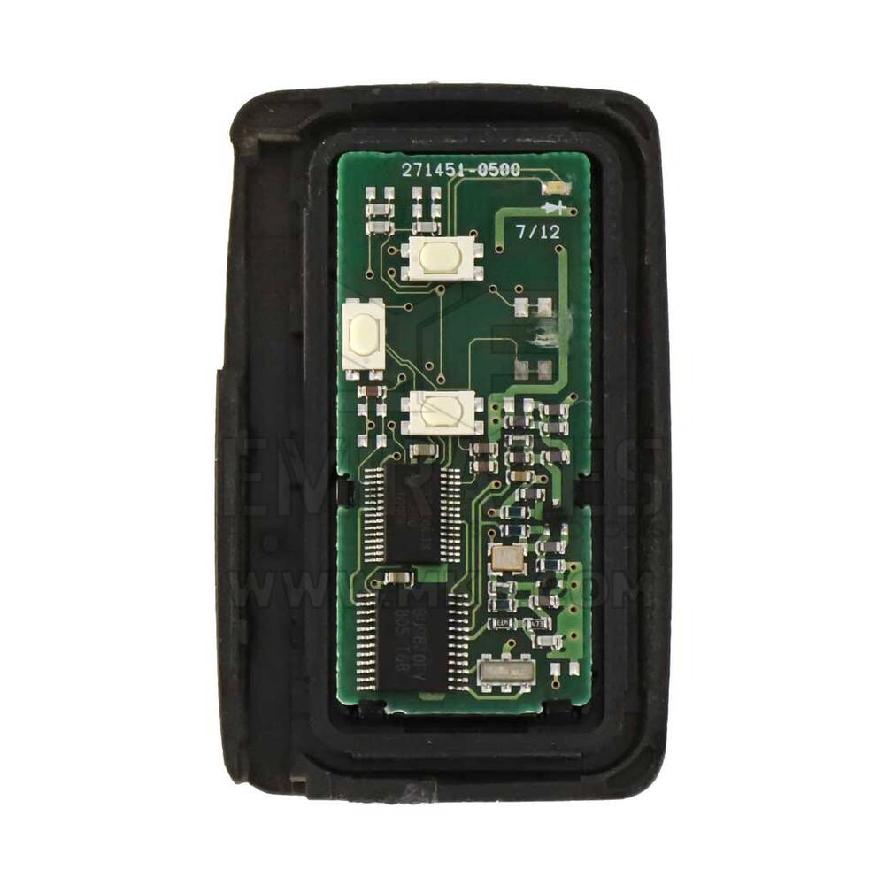 Used Genuine-OEM Toyota Smart Key 3 Buttons Slider Door 312MHz Silver Cover PCB Board No : 271451-0500 OEM Part Number: 89904-28101 | Emirates Keys