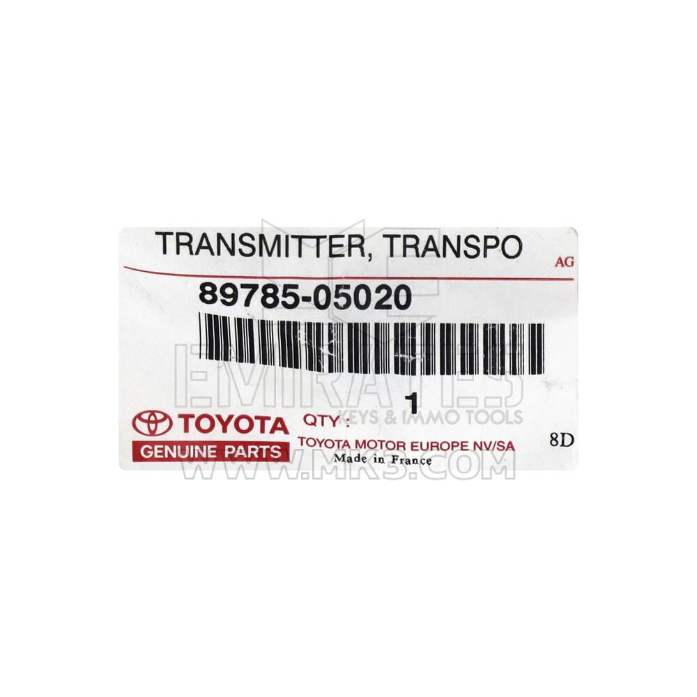Yeni Orijinal-OEM Toyota Corolla 2004 Orijinal Transponder Anahtar Transponder ID: 4C Üretici Parça Numarası: 89785-05020 | Emirates Anahtarları
