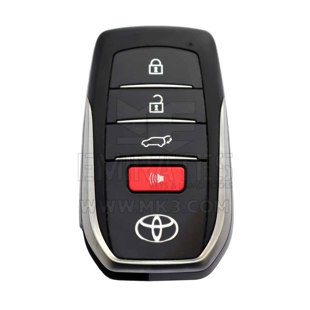 Toyota Land Cruiser 2022-2024 Chiave intelligente originale 3+1 pulsanti 433,58/434,42 MHz 8990H-60460 / 8990H-60351